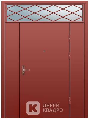 Железная тамбурная дверь с фрамугой ТДМ-010 Железная тамбурная дверь с фрамугой ТДМ-010