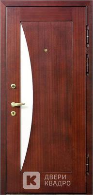 Входная дверь со стеклом для загородного дома СТМ-001