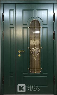 Двухстворчатая дверь со стеклом СТМ-005