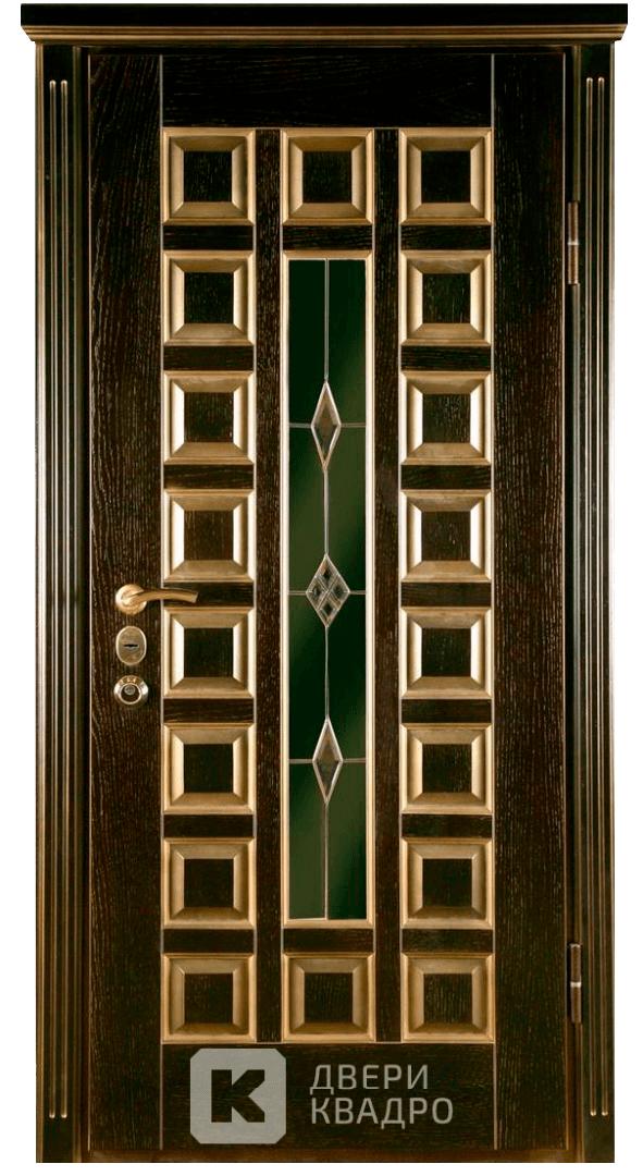 Дверь входная в загородный дом со стеклом СТМ-018