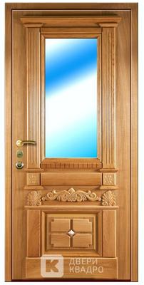 Входная дверь со стеклом  для загородного дома СТМ-019