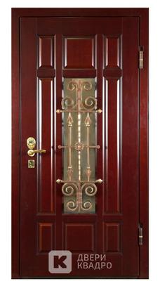 Дверь в загородный дом с ковкой ДКМ-005