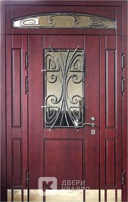 Входная дверь с ковкой в частный дом ДКМ-008 Входная дверь с ковкой в частный дом ДКМ-008