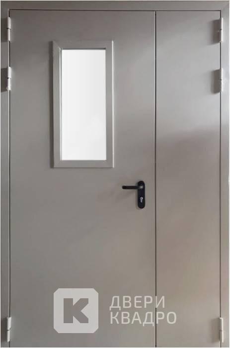 Двухстворчатая дверь противопожарная EI 60 со стеклом ППМ-009 Двухстворчатая дверь противопожарная EI 60 со стеклом ППМ-009