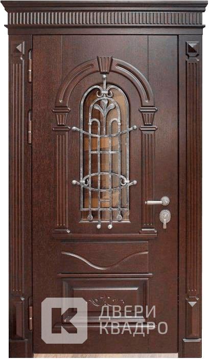 Дверь с ковкой в загородный дом ДМД-013