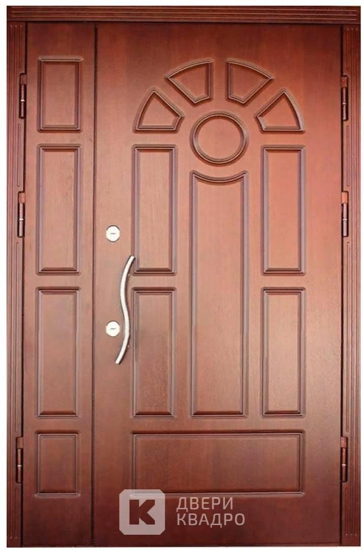 Двухстворчатая дверь с мдф в тамбур ТДМ-028