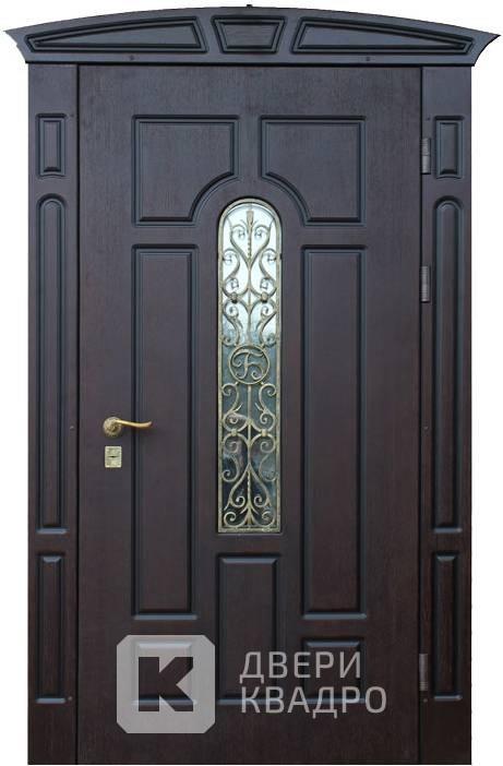 Дверь с ковкой в загородный дом ДКМ-026