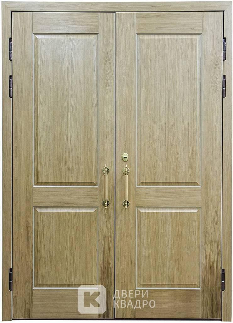 Двухстворчатая входная дверь в коттедж ДВ-018 Двухстворчатая входная дверь в коттедж ДВ-018