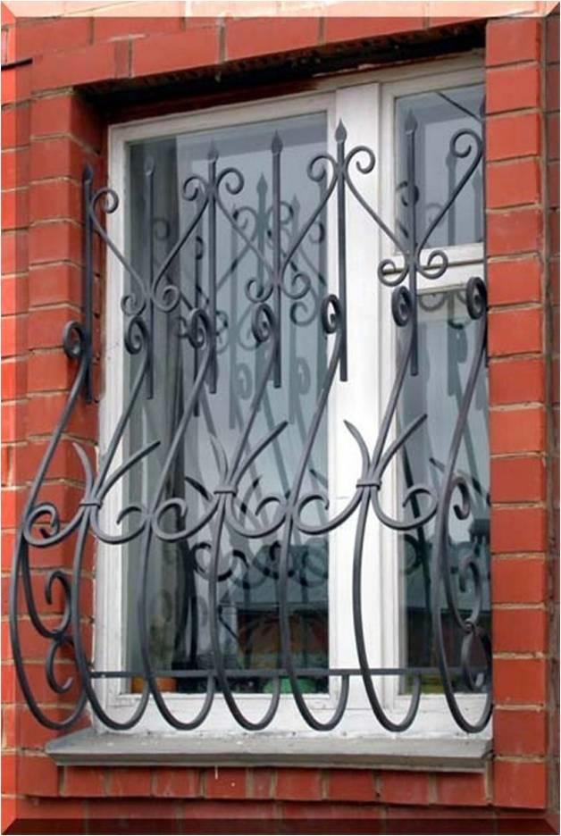 Сварная решетка на окно ковка МР-024 Сварная решетка на окно ковка МР-024