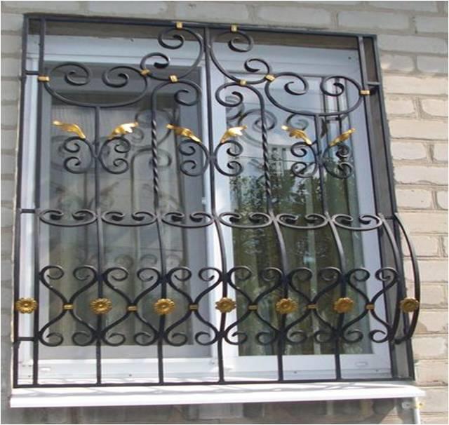 Металлическая решетка на окно МР-026 Металлическая решетка на окно МР-026