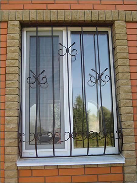 Сварная решетка на окно недорого МР-028 Сварная решетка на окно недорого МР-028