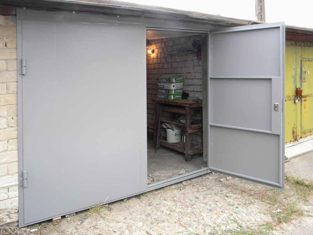 Гаражные металлические распашные ворота ГВ-007 Гаражные металлические распашные ворота ГВ-007