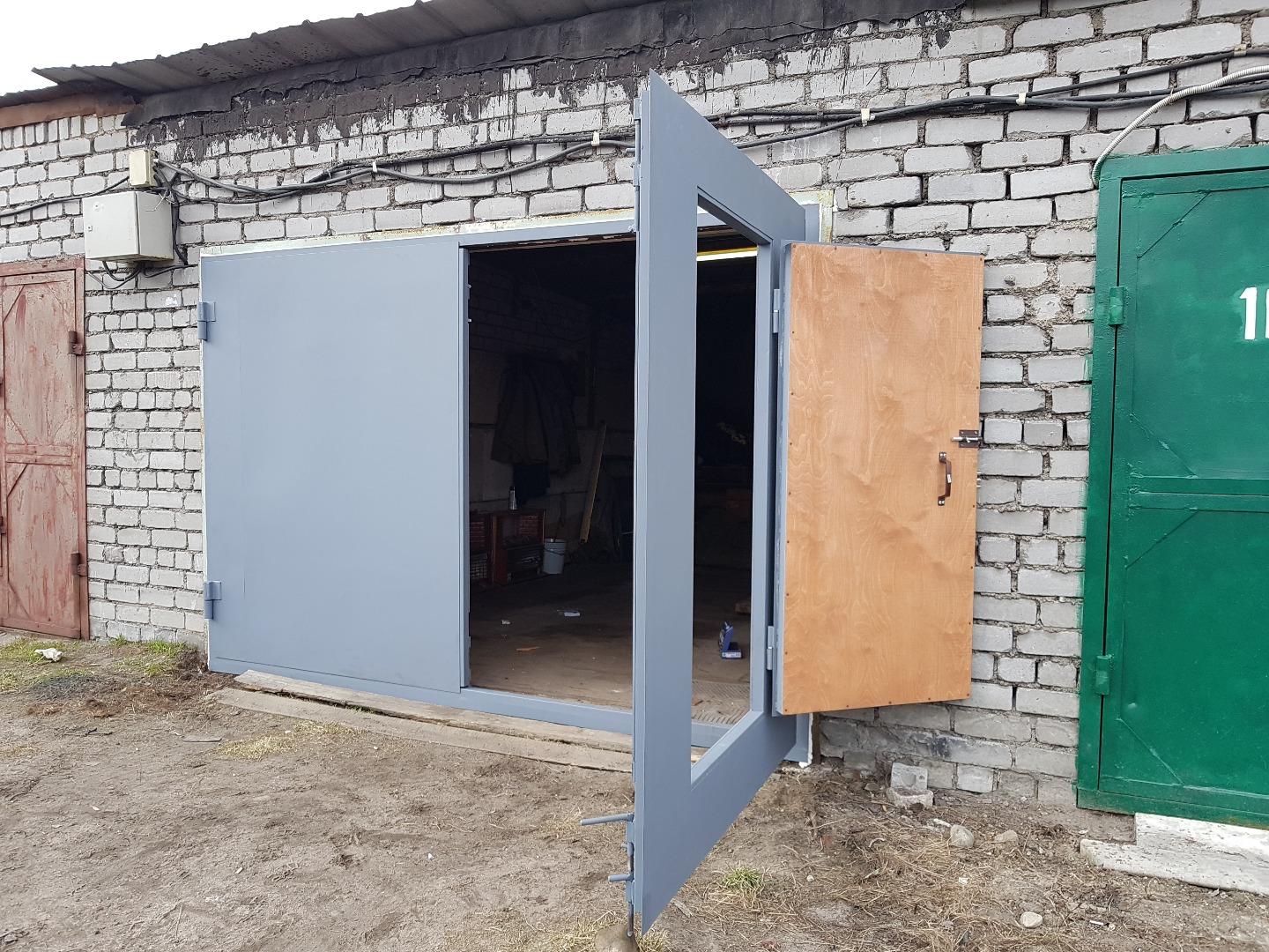 Распашные ворота гаражные металлические ГВ-020 Распашные ворота гаражные металлические ГВ-020